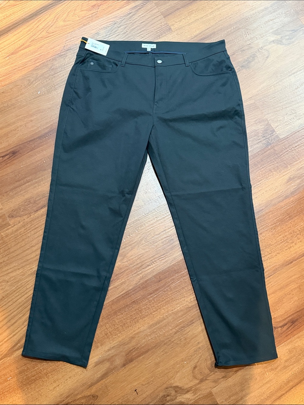 Peter Millar Black Stretch Chinos